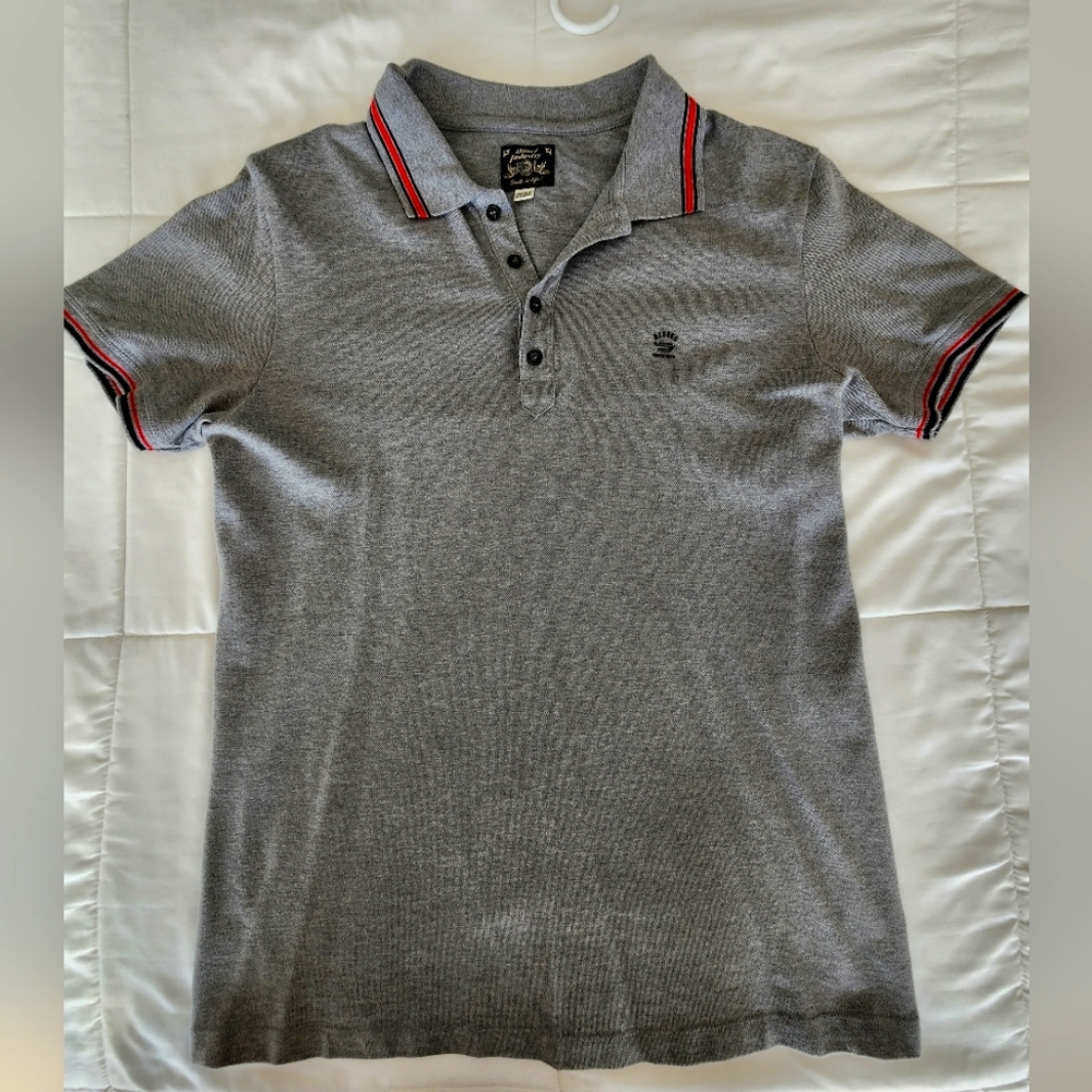 😎XL Grey Polo Shirt by Diesel in Excellent Used Condition👍